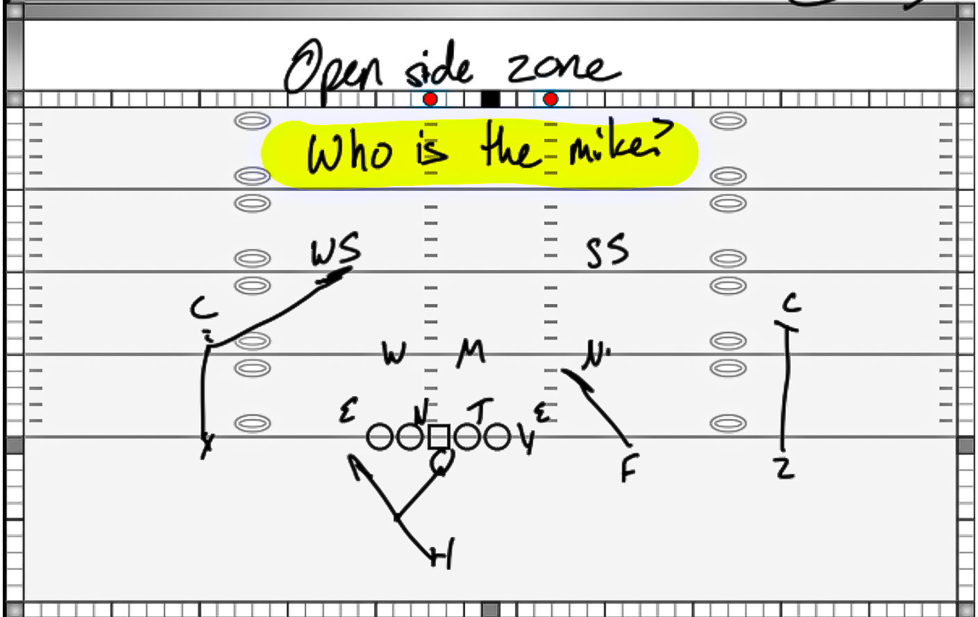 Open side zone formation